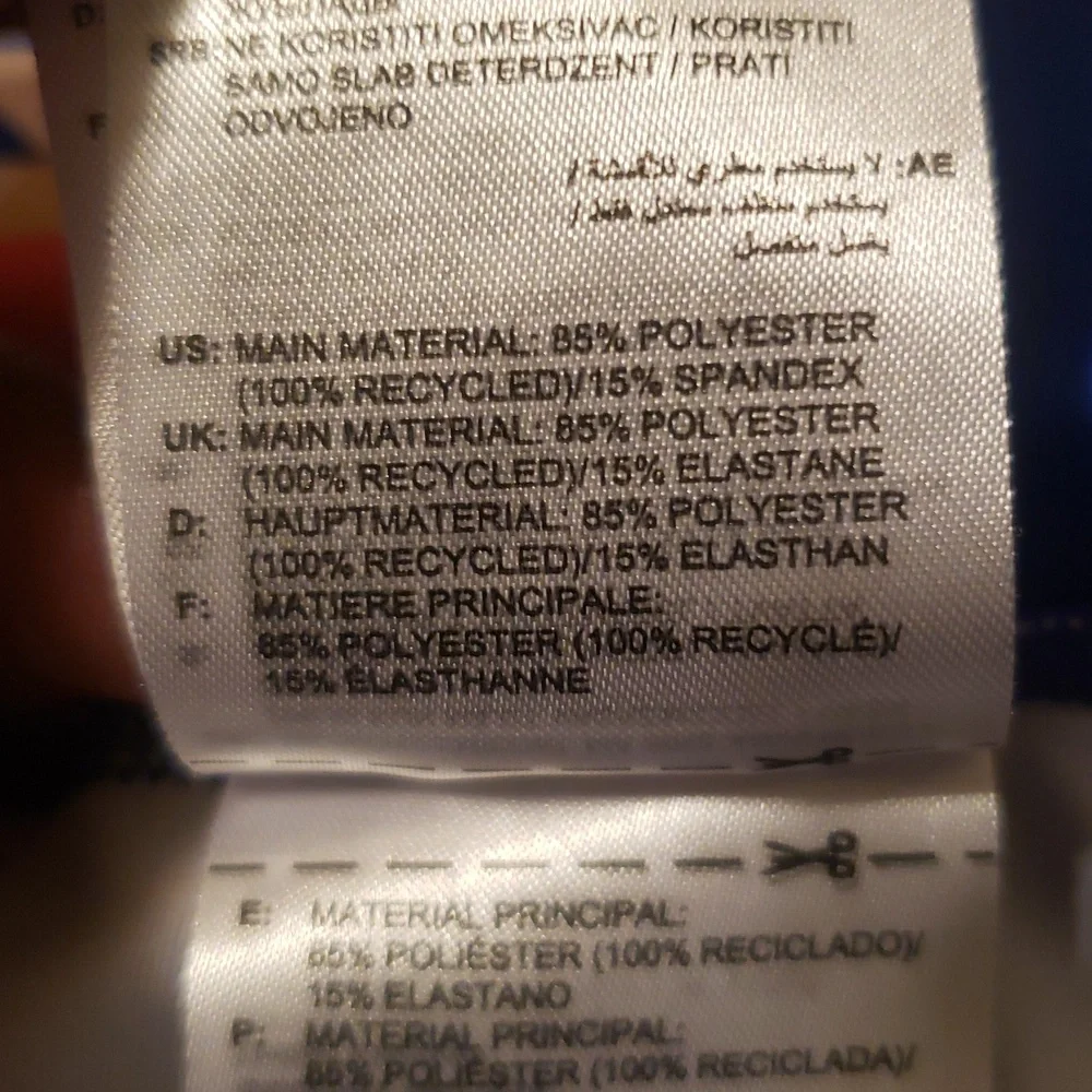 Adidas X Farm Rio Women's Psychedelic Wave Blue Leggings - Picture 4 of 11